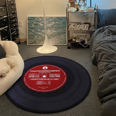 Vinyl Records Floor Rugs For Living Room/Bedroom