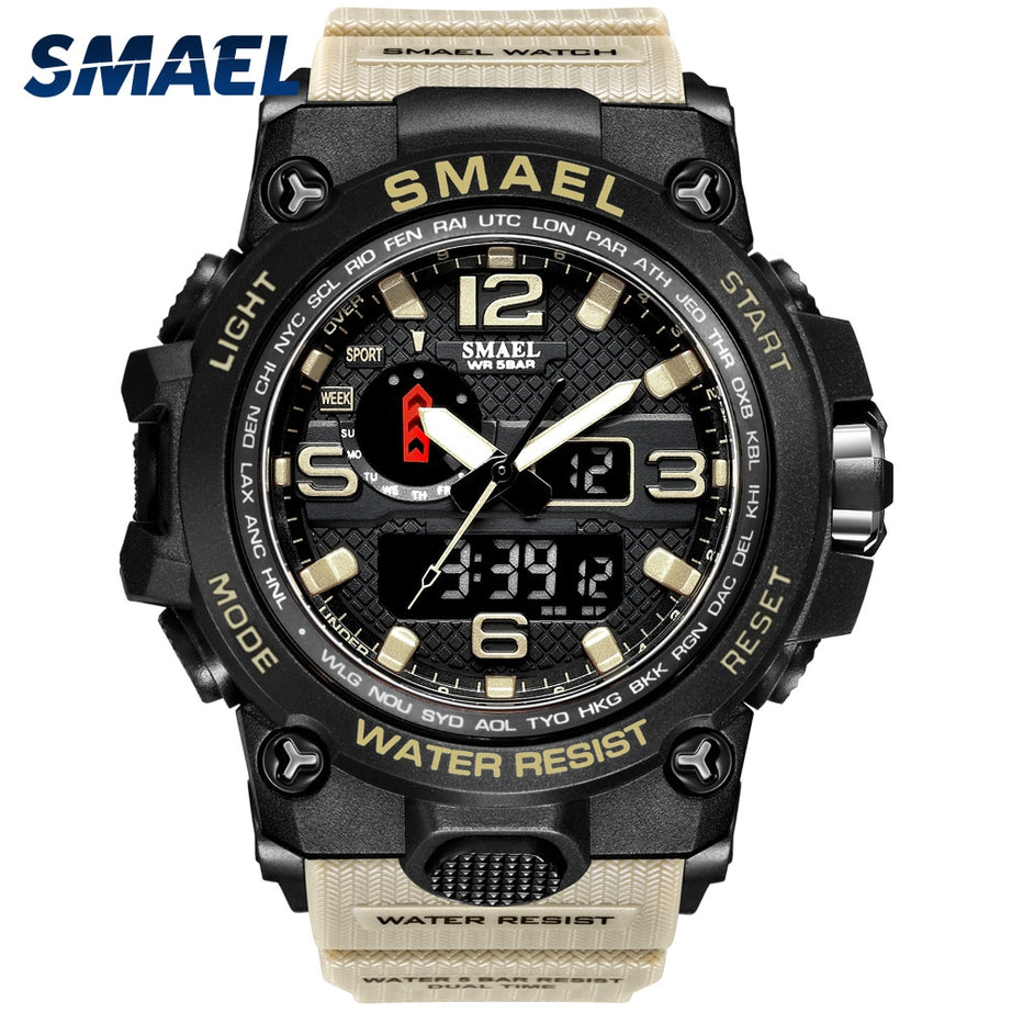 Men Military Watch 50m Waterproof Wristwatch S Shock