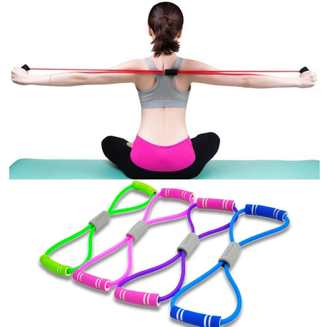 Yoga Gum Fitness Resistance Bands Chest Expander Rope Workout