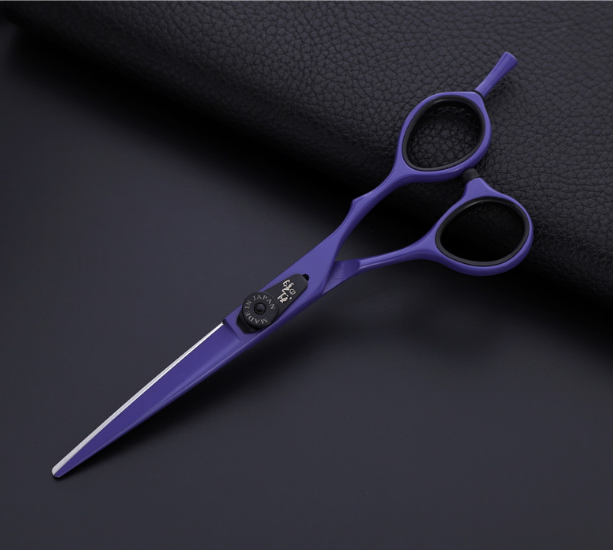 Professional Japan 440c 6 & 5.5 inch rainbow cut hair scissors set cutting shears thinning barber scissor hairdressing scissors