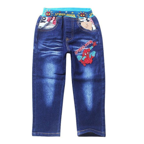 Boys Jeans Children Spiderman Denim Pants for Kids Clothing Casual Trousers