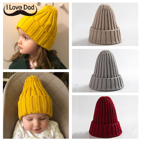 Knitted Kids Beanie Cap Infant Newborn Baby Boy Girl Hat Warm Children Baby Autumn Winter Girls Hat For Kids Toddler Bonnet Cap