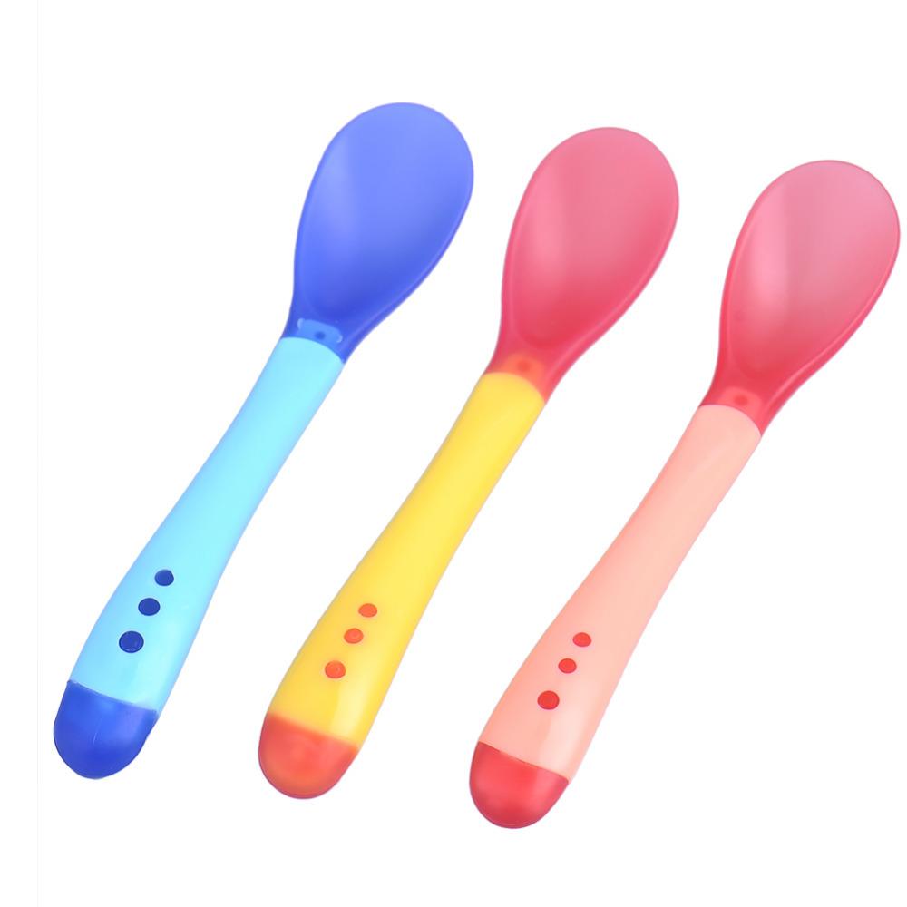 3pcs Baby Silicon Spoon