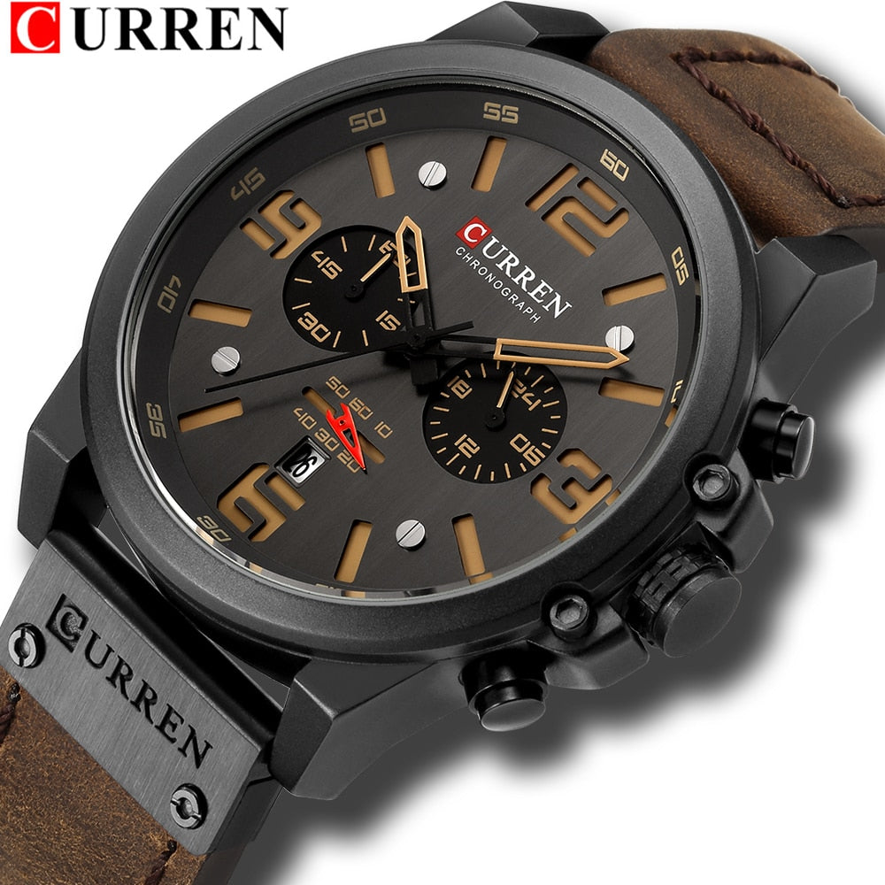 CURREN Mens Watches Luxury Brand