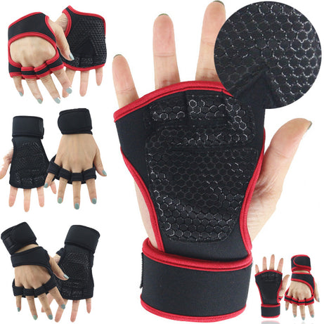 Custom logo High Quality Men Women Non-slip Workout Weight Lifting Gloves