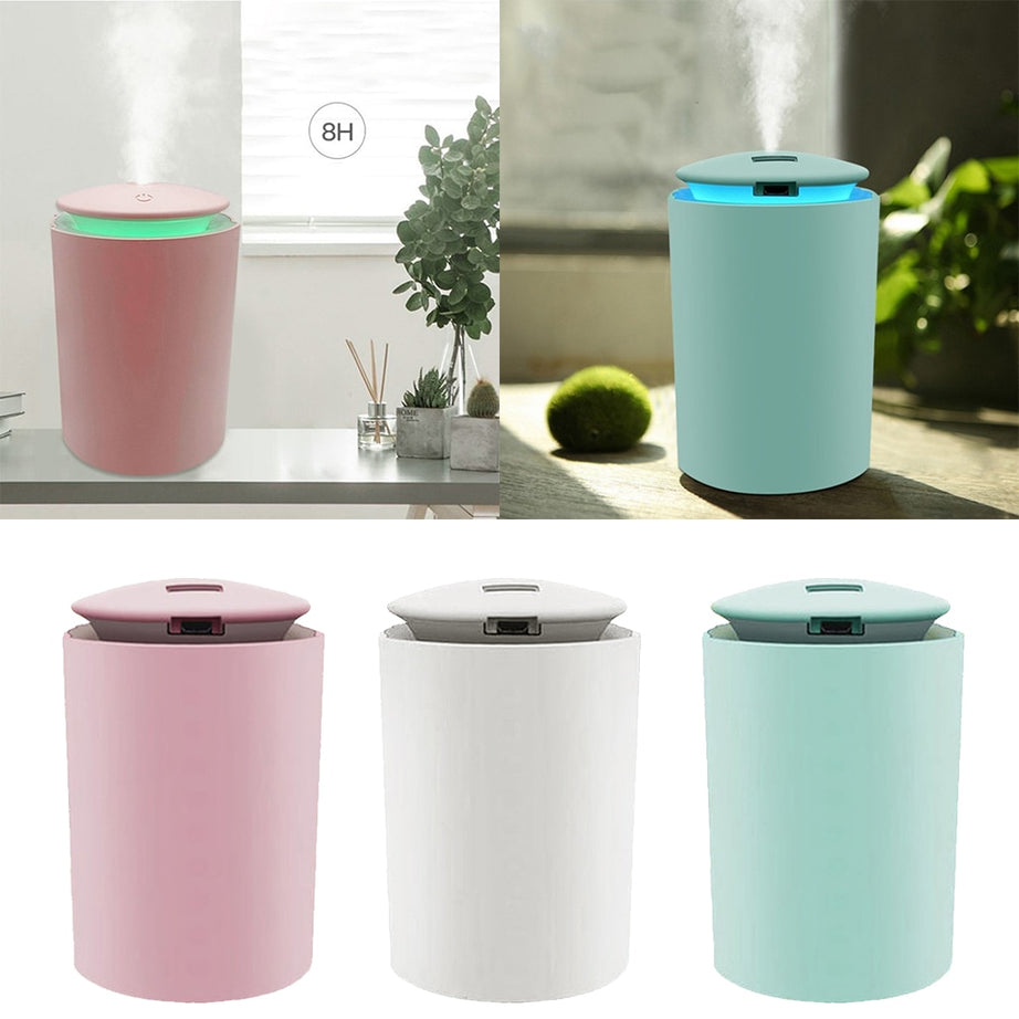 USB Essential Oil Diffuser Air Humidifier 260ml Tank for Bedroom