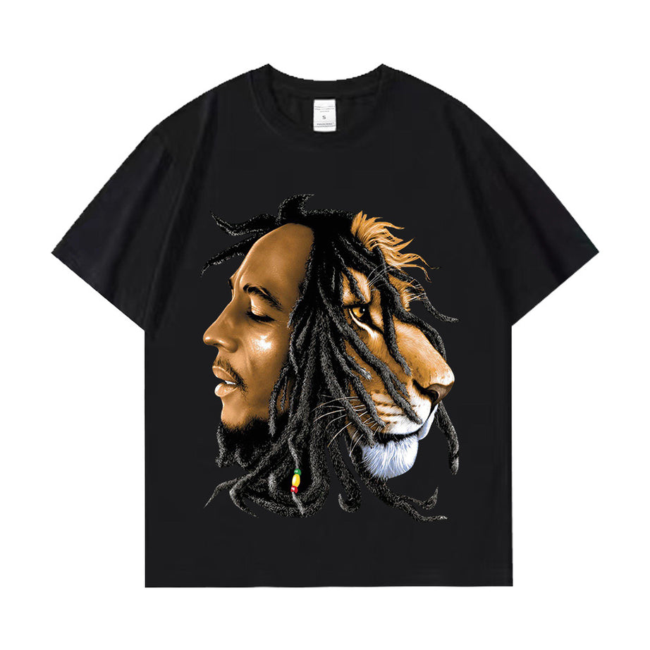 Bob Marley Washed Distressed T-shirt