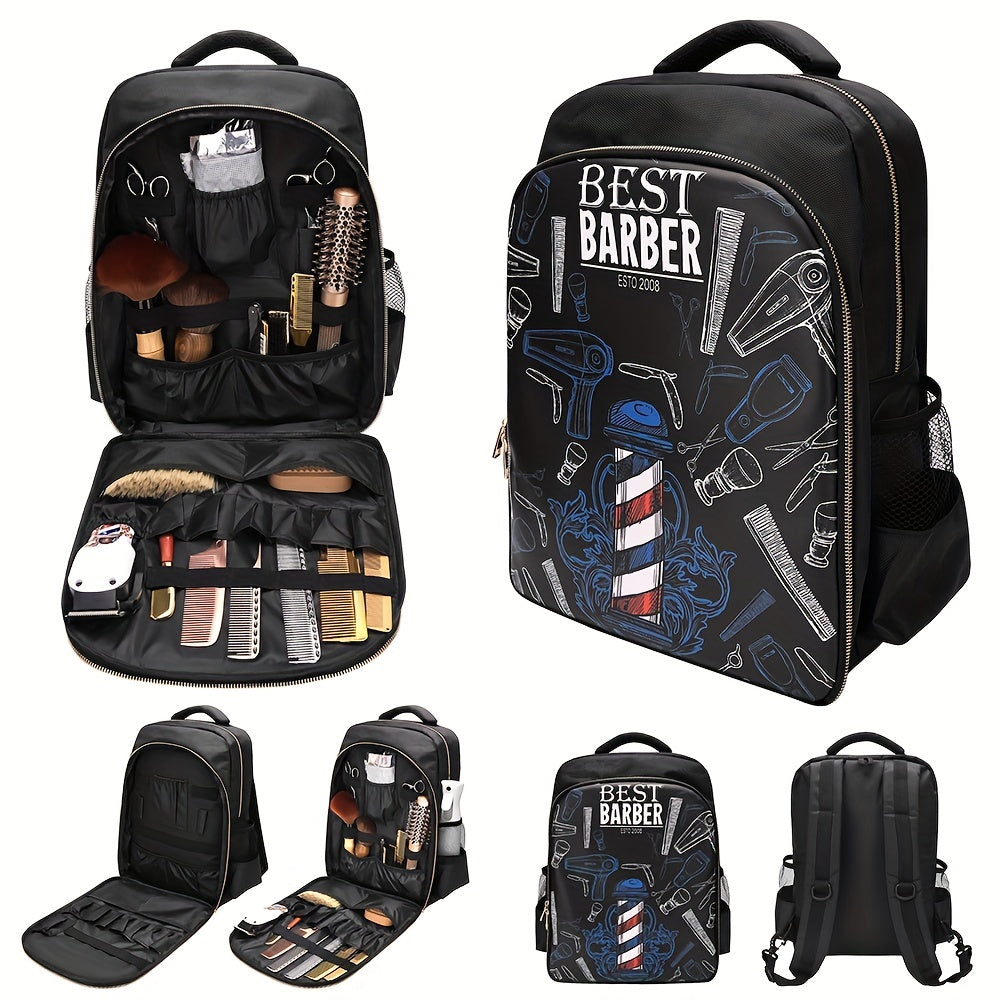 Portable Hairdressing Tool Storage Backpack, Professional Hair Cutting Tools Backpack, Large Capacity Storage Tool Bag