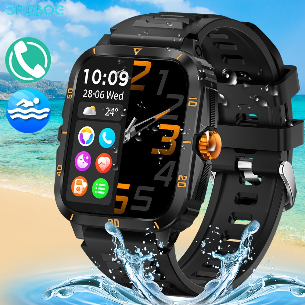 Waterproof Smart Watch with 100+ Sport Modes, Music Control, and Message Reminder - Ideal for iPhone and Android Phones